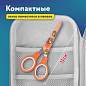 Ножницы 130 мм оранжевые, с цветной печатью "Котики", закругленные, BRAUBERG KIDS, 238351 (арт. 238351)