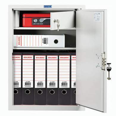Шкаф металлический для документов AIKO "SL-65Т" светло-серый, 630х460х340 мм, 17 кг (арт. 290333)