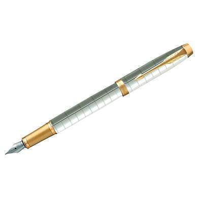 Ручка перьевая Parker "IM Premium Pearl GT" синяя, 0,8мм, подарочная упаковка (арт. 323748)
