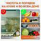 Коврики универсальные 6 шт., 30х45 см, для холодильника, полок, сервировки, прозрачный, DASWERK, 609604 (арт. 609604)