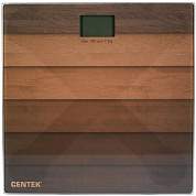 Весы напольные CENTEK CT-2420 "Дерево", электронные, вес до 180 кг, квадрат, стекло, с рисунком, CT-2420 Wood (арт. 457574)