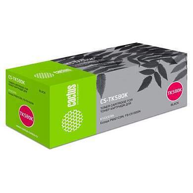 Тонер-картридж CACTUS (CS-TK580K) для KYOCERA FS-C5150DN/P6021CDN, черный, ресурс 3500 стр. (арт. 320925)
