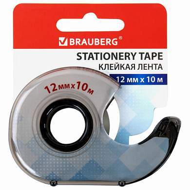 Клейкая лента 12 мм х 10 м в диспенсере, BRAUBERG, 227263 (арт. 227263)