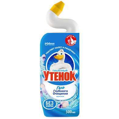 Средство для уборки туалета 500 мл, ТУАЛЕТНЫЙ УТЕНОК "Морской" (арт. 600328)