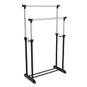 Вешалка для плечиков SHT-WR4150, 1615х860х440 мм, пластик/металл, черная/хром (арт. 603590)