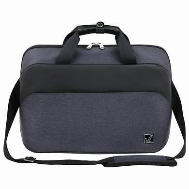 Сумка портфель BRAUBERG MODERN с отделением для ноутбука 15-16", откидная крышка, серая, 29х42х11 см, 270828 (арт. 270828)