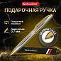 Ручка подарочная шариковая BRAUBERG "De Luxe Silver", корпус серебристый, узел 1 мм, линия письма 0,7 мм, синяя, 141414 (арт. 141414)