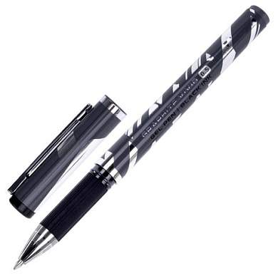 Ручка гелевая с грипом BRAUBERG "GRAPHITE VIVID", ЧЕРНАЯ, пишущий узел 0,5 мм, линия письма 0,35 мм, 144542 (арт. 144542)