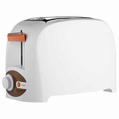 Тостер CENTEK CT-1420, 750 Вт, 2 тоста, 7 режимов, пластик, белый (арт. 457611)