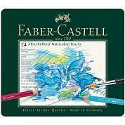 Карандаши акварельные художественные Faber-Castell "Albrecht Dürer", 24цв., метал. коробка (арт. 285906)