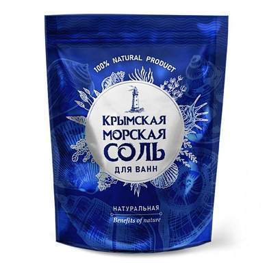 Крымская морская соль для ванн 1100гр Натуральная Greenfeild, КС-98 (арт. 762565)