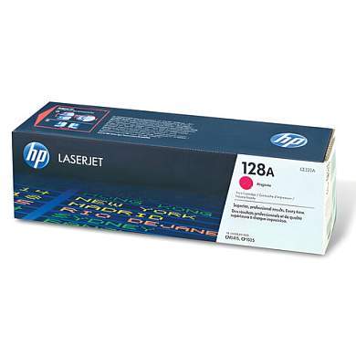 Картридж лазерный HP (CE323A) CLJ CM1415FN/FNW/CP1525N/NW, №128A, пурпурный, оригинальный, ресурс 1300 страниц (арт. 360876)