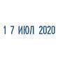 Датер-мини месяц буквами, оттиск 22х4 мм, синий, TRODAT 4820, корпус черный, 73930 (арт. 235581)