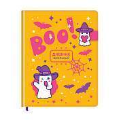 Дневник 1-11 кл. 48л. (твердый) BG "Cute ghost", иск. кожа, полноцветная печать, магнитная застежка с фигуркой из резины (арт. 345161)