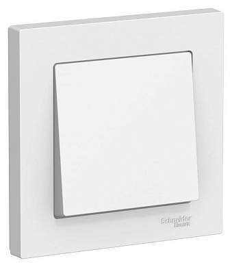 Schneider AtlasDesign выкл. СУ 1 кл. бел.  Antibacterial (пласт. осн.) ATN000112 (арт. 662363)
