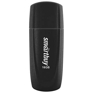 Флеш-диск 16 GB SMARTBUY Scout USB 2.0, черный, SB016GB2SCK (арт. 513762)