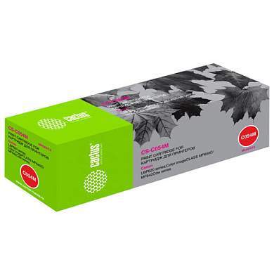 Картридж лазерный CACTUS (CS-C054M) для Canon LBP 621/623, MF 641/643/645, пурпурный, ресурс 1200 страниц (арт. 363771)