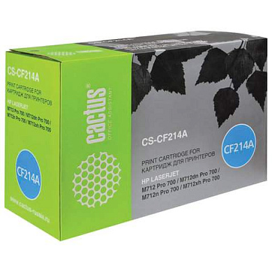 Картридж лазерный CACTUS (CS-CF214A) для HP LaserJet Enterprise M725/M712, ресурс 10000 стр. (арт. 362083)