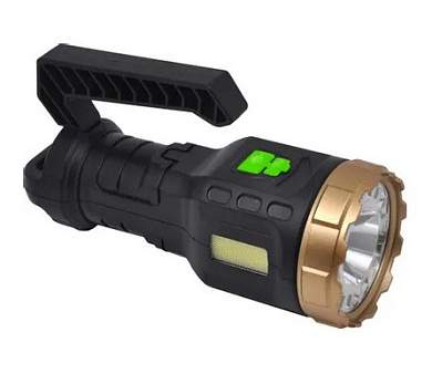 Gauss фонарь ручной 10W(250lm) Li-ion 1200mAh USB 9 реж., до 200м, GF209 (арт. 938120)
