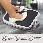 Подставка для ног BRAUBERG, офисная, 45х35 см, 2 положения, серая, 530363 (арт. 530363)