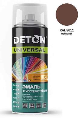 Эмаль аэрозоль 520мл алкид атмосферост. RAL8011 ОРЕХОВАЯ арт.DTN-A70645 Deton Universal (арт. 738529)