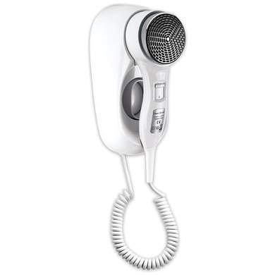 Фен для волос настенный KSITEX F-1400 WC, 1400 Вт, пластик/металл, 2 скорости, белый (арт. 601804)