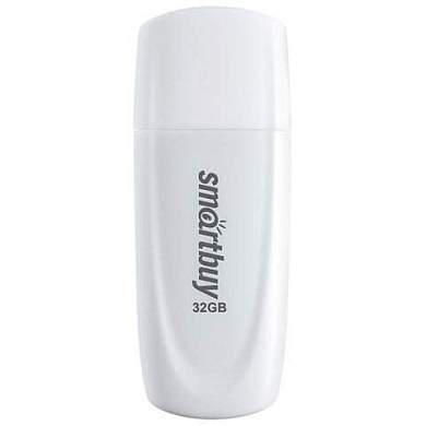 Флеш-диск 32 GB SMARTBUY Scout USB 2.0, белый, SB032GB2SCW (арт. 513769)