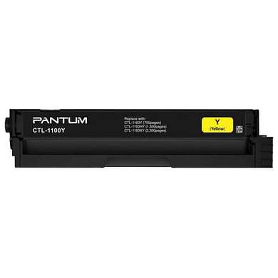 Картридж лазерный PANTUM (CTL-1100Y) CP1100/CM1100, желтый, оригинальный, ресурс 700 страниц (арт. 364067)