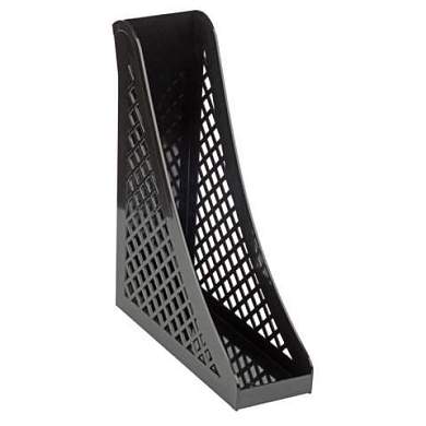 Лоток вертикальный для бумаг BRAUBERG ECO, 240х80х290 мм, сетчатый, черный, 239014 (арт. 239014)