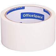 Клейкая лента упаковочная OfficeSpace, 48мм*40м, 45мкм, белая, ШК (арт. 219505)