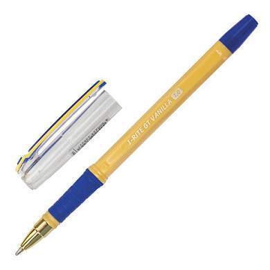 Ручка шариковая масляная с грипом BRAUBERG "i-Rite GT Vanilla", СИНЯЯ, корпус кремовый, узел 1 мм, 143304 (арт. 143304)