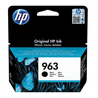 Картридж струйный HP (3JA26AE) для HP OfficeJet Pro 9010/9013/9020/9023, №963 черный, ресурс 1000 страниц (арт. 363476)