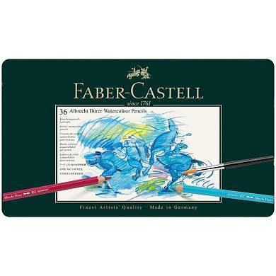 Карандаши акварельные художественные Faber-Castell "Albrecht Dürer", 36цв., метал. коробка (арт. 285907)