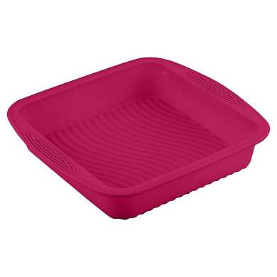 Форма для выпечки ROSEO, квадратная, 20*20*5см, силикон 7237 Mallony (арт. 768934)