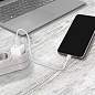 Зарядное устройство сетевое (220В) SONNEN, 2 порта USB, выходной ток 2,1 А, белое, 454797 (арт. 454797)