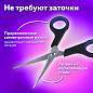 Ножницы BRAUBERG "Soft Grip", 140 мм, черно-синие, резиновые вставки, 3-х сторонняя заточка, 230760 (арт. 230760)