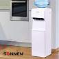 Кулер для воды SONNEN FE-02, напольный, НАГРЕВ/ОХЛАЖДЕНИЕ ЭЛЕКТРОННОЕ, 2 крана, белый, 454996 (арт. 454996)