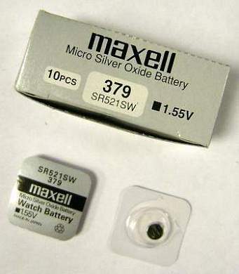 Элемент питания Maxell 379 (SR63) SR521SW/G0 BL1 (арт. 14268)