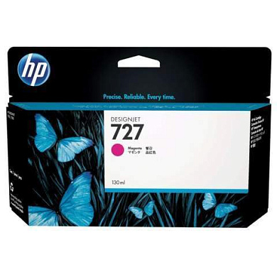 Картридж струйный для плоттера HP (B3P20A) Designjet T920/1500, №727, пурпурный, 130 мл, оригинальный (арт. 361325)