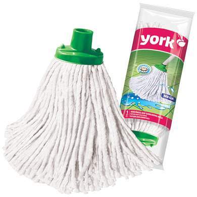 Насадка МОП для швабры York "Mega" веревочная, хлопок, ворс 25см (арт. 225098)
