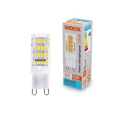 WOLTA лампа св/д JCD G9 220V капсульная 5W(460lm) 6500K 6K керамика WSTD-JCD-5W6KG9-С (арт. 887538)