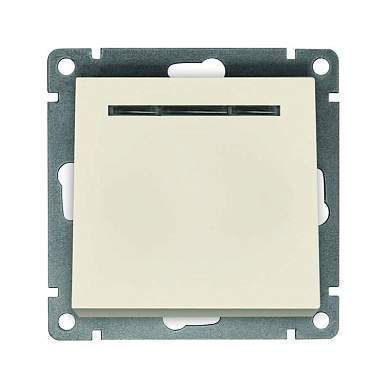 UNIVersal Афина мех. выкл. инд. СУ 1 кл., 10А, сл. кость (корп. ABS, пласт. осн.) A0121-I (арт. 854961)