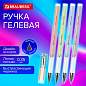 Ручка гелевая BRAUBERG "GEL ONE PASTEL", ЧЕРНАЯ, корпус ассорти, узел 0,5 мм, линия 0,35 мм, 144039 (арт. 144039)
