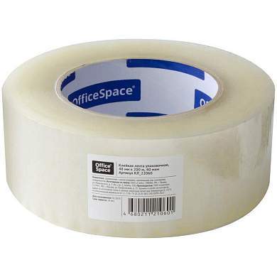 Клейкая лента упаковочная OfficeSpace, 48мм*200м, 40мкм, прозрачная (арт. 271539)
