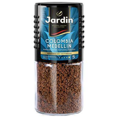 Кофе растворимый JARDIN "Colombia Medellin" 95 г, стеклянная банка, сублимированный, 0627-14 (арт. 621118)
