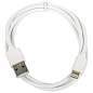 Кабель USB2.0-Lightning, 1 м, SONNEN, медь, для передачи данных и зарядки, белый, 513559 (арт. 513559)