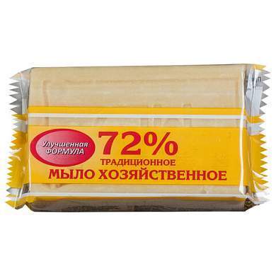 Мыло хозяйственное 72%, 200 г (Меридиан) "Традиционное", в упаковке (арт. 602372)