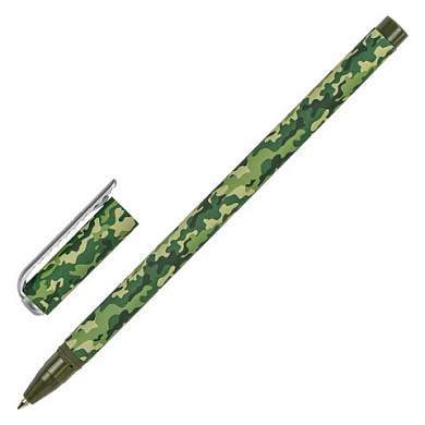 Ручка шариковая BRAUBERG SOFT TOUCH STICK "KHAKI", СИНЯЯ, мягкое покрытие, узел 0,7 мм, 143703 (арт. 143703)