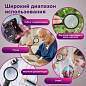 Лупа просмотровая BRAUBERG, С ПОДСВЕТКОЙ, диаметр 75 мм, увеличение 3, корпус черный, 454130 (арт. 454130)