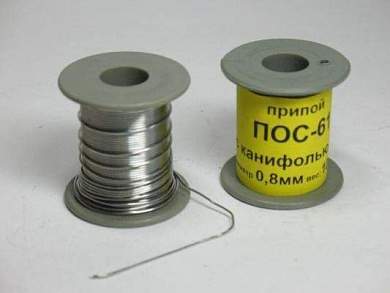 Припой с каниф.ПОС-61 d=0.8мм 100г (арт. 11363)